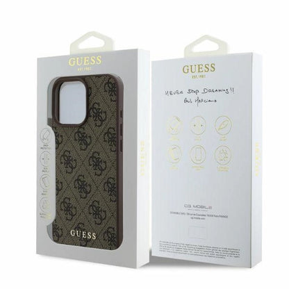 Guess 4G Classic iPhone 16 Pro Case - Brown_3