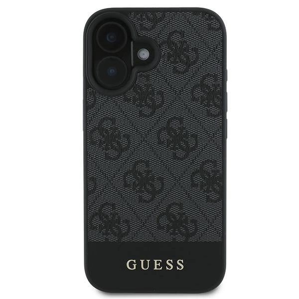 Guess 4G Bottom Stripe iPhone 16 Case - Gray_2