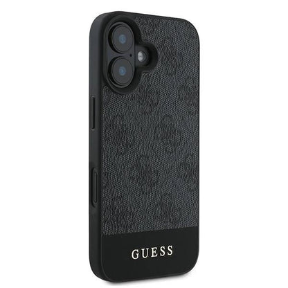 Guess 4G Bottom Stripe iPhone 16 Case - Gray_3