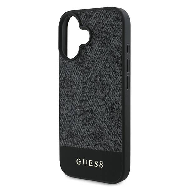 Guess 4G Bottom Stripe iPhone 16 Case - Gray_5