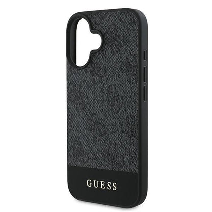 Guess 4G Bottom Stripe iPhone 16 Case - Gray_5