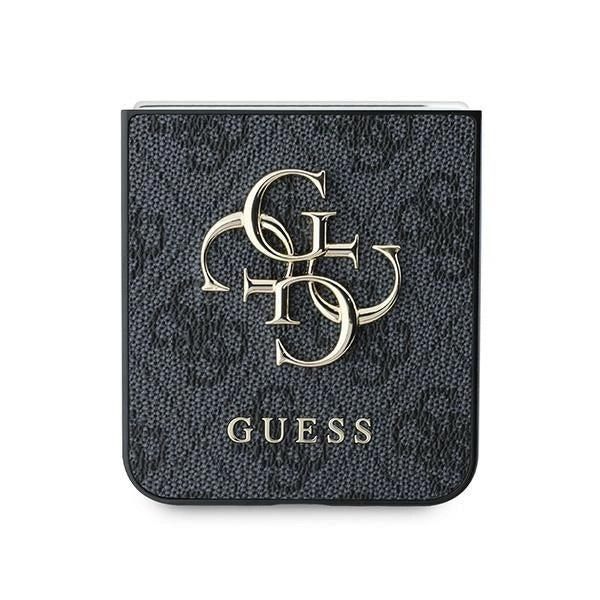 Guess Leather 4G Metal Logo Case for Samsung Galaxy Z Flip 6 - Black_4