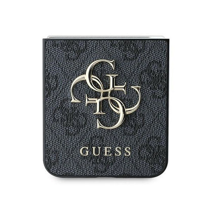 Guess Leather 4G Metal Logo Case for Samsung Galaxy Z Flip 6 - Black_4