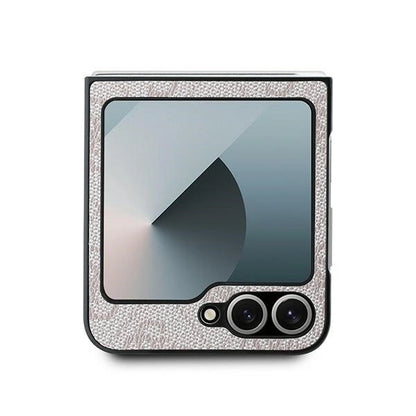 Guess Leather 4G Metal Logo Case for Samsung Galaxy Z Flip 6 - Pink_2