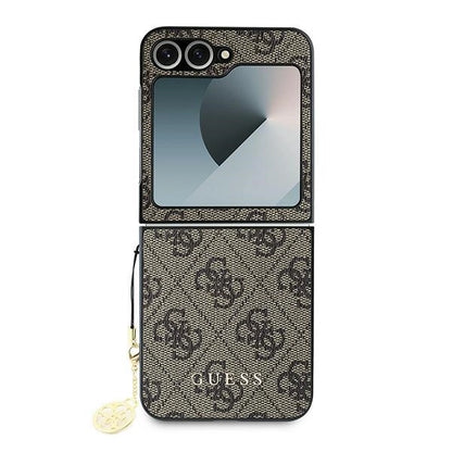 Guess 4G Charm Case for Samsung Galaxy Z Flip 6 - Brown_1