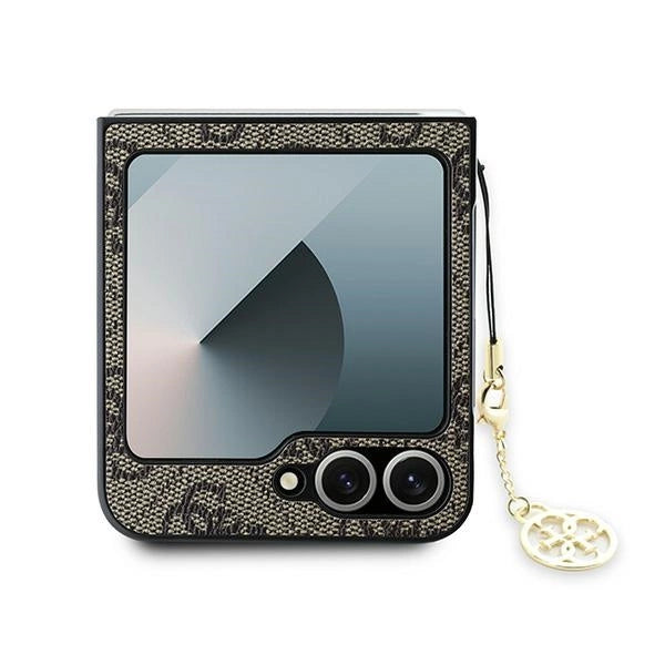 Guess 4G Charm Case for Samsung Galaxy Z Flip 6 - Brown_2