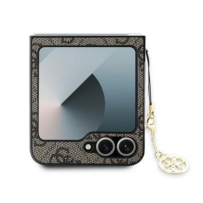 Guess 4G Charm Case for Samsung Galaxy Z Flip 6 - Brown_2
