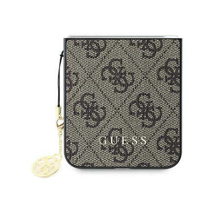 Guess 4G Charm Case for Samsung Galaxy Z Flip 6 - Brown_4