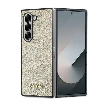 Guess 4G Glitter Script Case for Samsung Galaxy Z Fold 6 - Gold_0