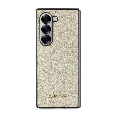 Guess 4G Glitter Script Case for Samsung Galaxy Z Fold 6 - Gold_1