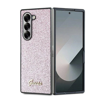 Guess 4G Glitter Script Case for Samsung Galaxy Z Fold 6 - Pink_0