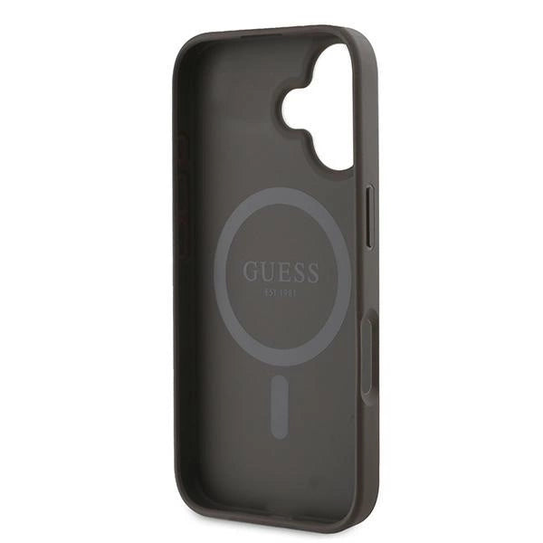 Guess 4G Printed Stripes MagSafe iPhone 16 Plus Case - Brown_6