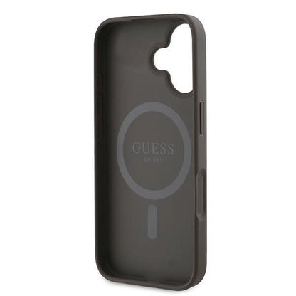 Guess 4G Printed Stripes MagSafe iPhone 16 Plus Case - Brown_6