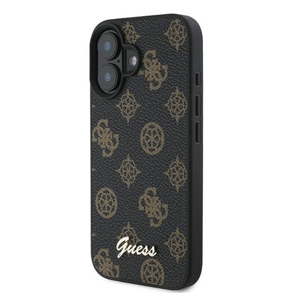 Guess Peony Script MagSafe iPhone 16 Plus Case - Black_1