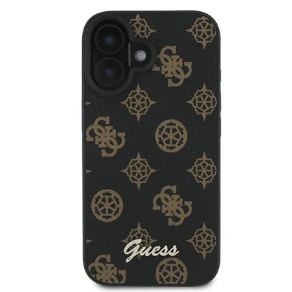 Guess Peony Script MagSafe iPhone 16 Plus Case - Black_2