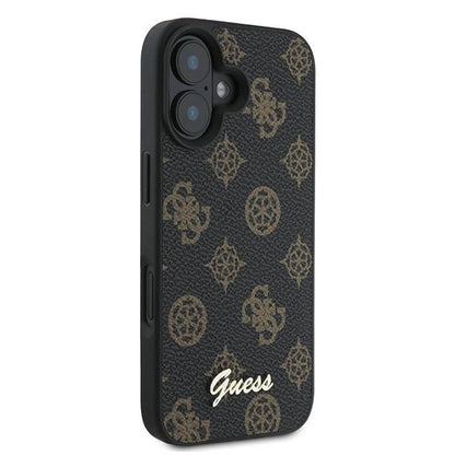 Guess Peony Script MagSafe iPhone 16 Plus Case - Black_3