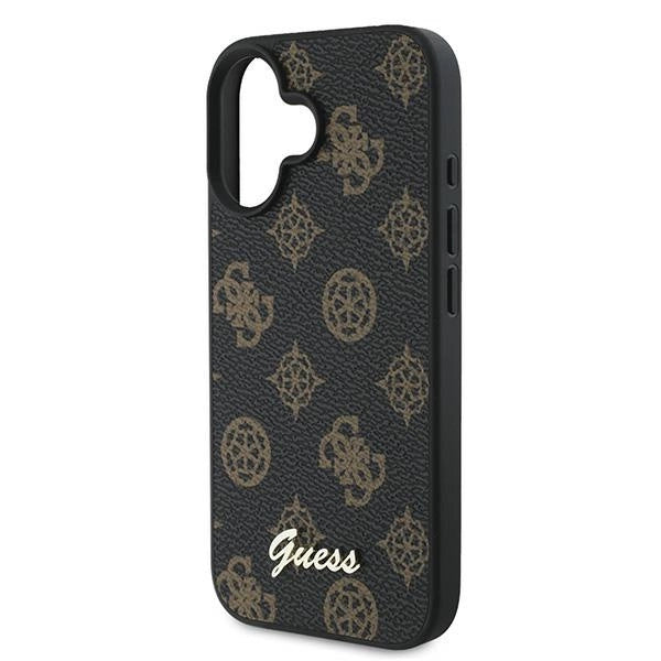 Guess Peony Script MagSafe iPhone 16 Plus Case - Black_5