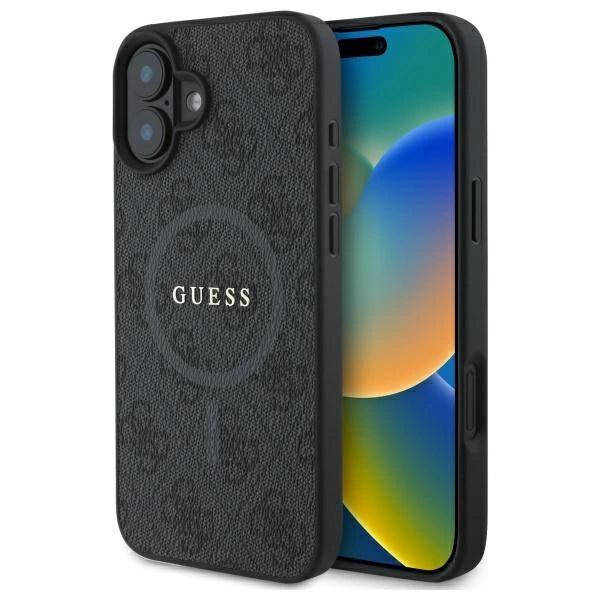 Guess 4G Ring Classic Logo MagSafe case for iPhone 16 - black_0
