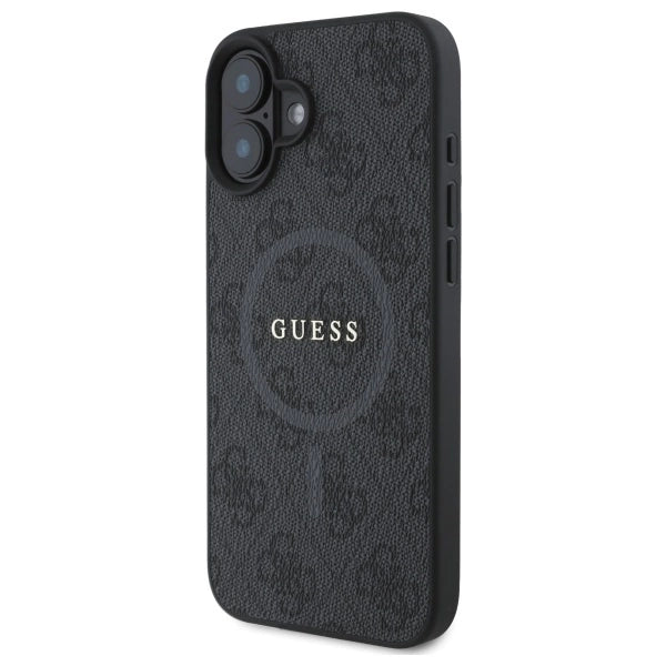 Guess 4G Ring Classic Logo MagSafe case for iPhone 16 - black_1