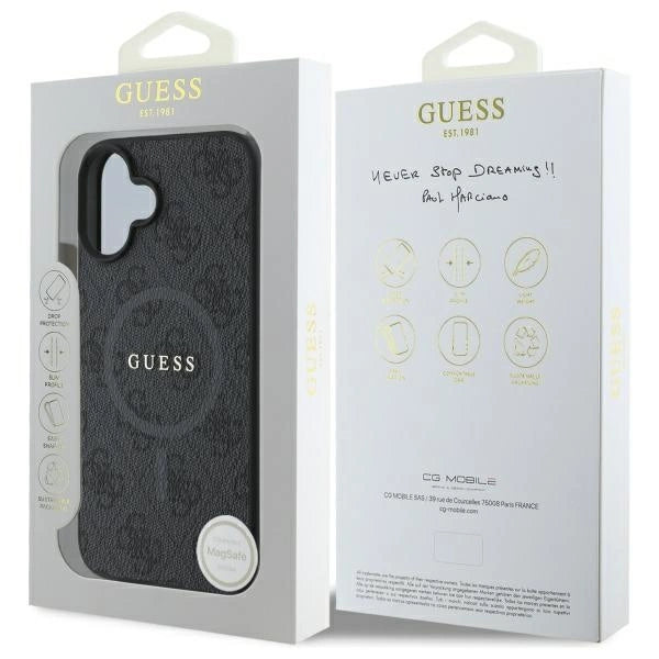Guess 4G Ring Classic Logo MagSafe case for iPhone 16 - black_7
