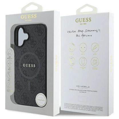 Guess 4G Ring Classic Logo MagSafe case for iPhone 16 - black_7
