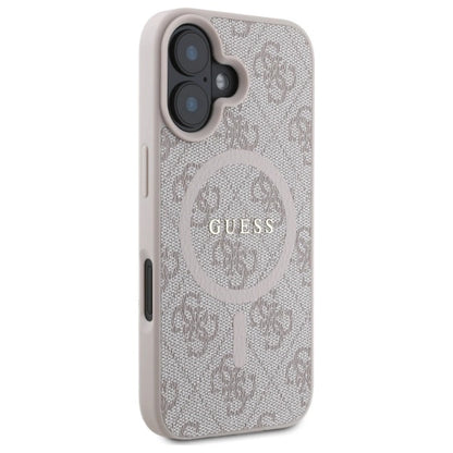 Guess 4G Ring Classic Logo MagSafe iPhone 16 Case - Pink_3