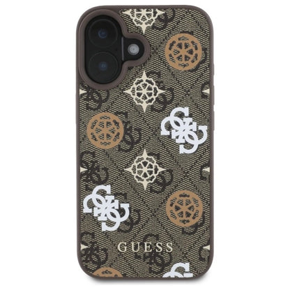 Guess 4G Printed Stripes MagSafe iPhone 16 Case - Brown_2