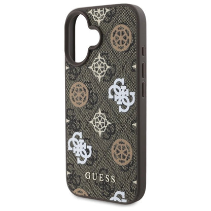 Guess 4G Printed Stripes MagSafe iPhone 16 Case - Brown_5
