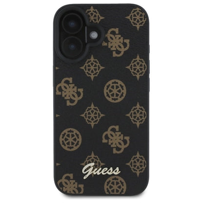 Guess Peony Script MagSafe iPhone 16 Case - Black_2