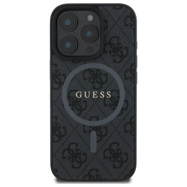Guess 4G Ring Classic Logo MagSafe case for iPhone 16 Pro Max - black_2