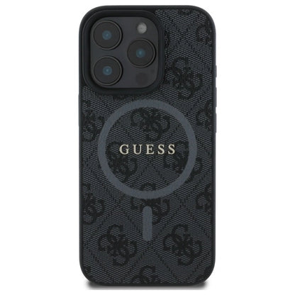 Guess 4G Ring Classic Logo MagSafe case for iPhone 16 Pro Max - black_2