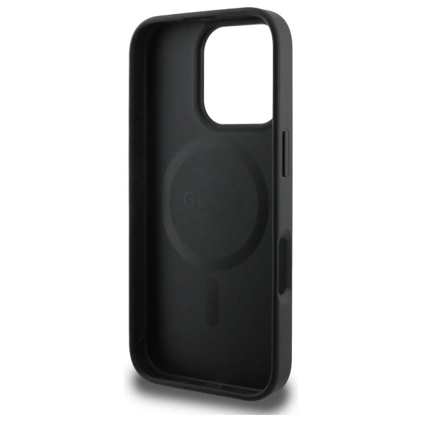 Guess 4G Ring Classic Logo MagSafe case for iPhone 16 Pro Max - black_6