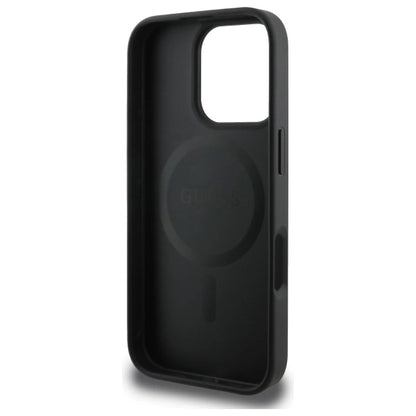 Guess 4G Ring Classic Logo MagSafe case for iPhone 16 Pro Max - black_6