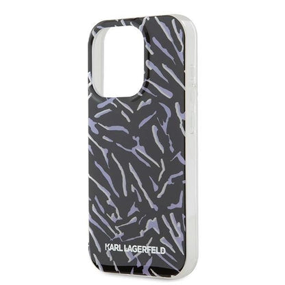 Karl Lagerfeld Zebra With Cord iPhone 15 Pro Max Case - Purple_4