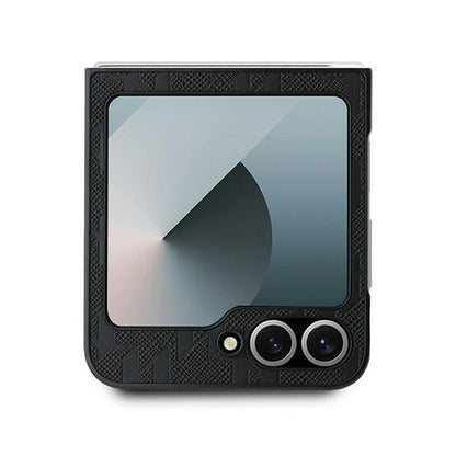 Karl Lagerfeld Saffiano Monogram Case for Samsung Galaxy Z Flip 6 - Black_2