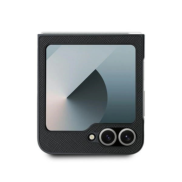 Karl Lagerfeld Saffiano Metal Pin Case for Samsung Galaxy Z Flip 6 - Black_2