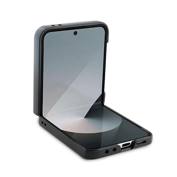 Karl Lagerfeld Saffiano Metal Pin Case for Samsung Galaxy Z Flip 6 - Black_3