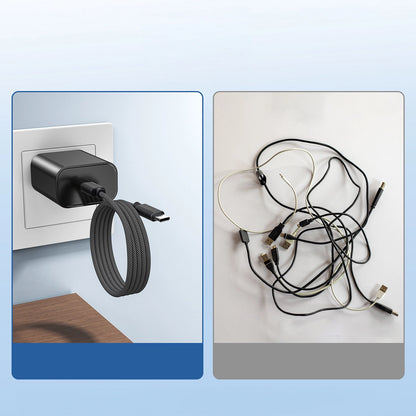Choetech XCC-1052 100W USB-C Magnetic Cable 1.2m - Black_5