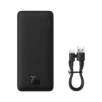 Baseus Airpow 20W 10000mAh Power Bank with Baseus Simple Series USB-A - USB-C 30cm Cable - Black_0