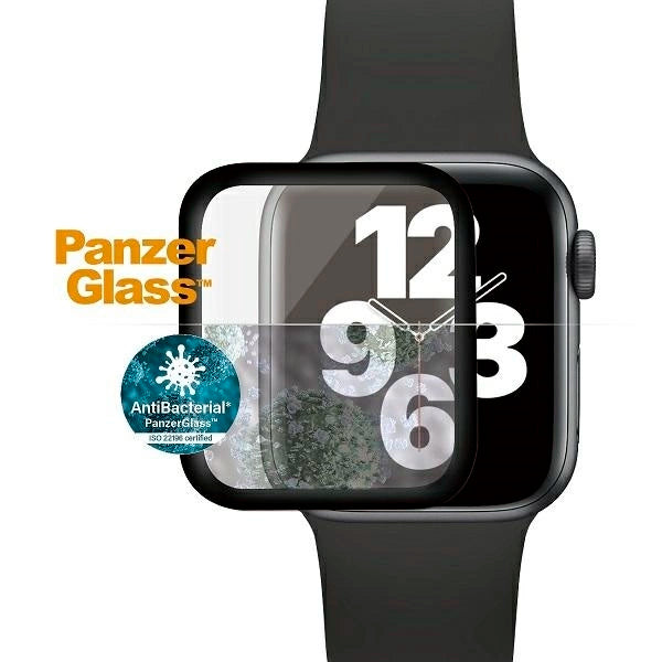 PanzerGlass Curved Antibacterial Tempered Glass for Apple Watch 4/5/6/SE - 40mm - Black_1