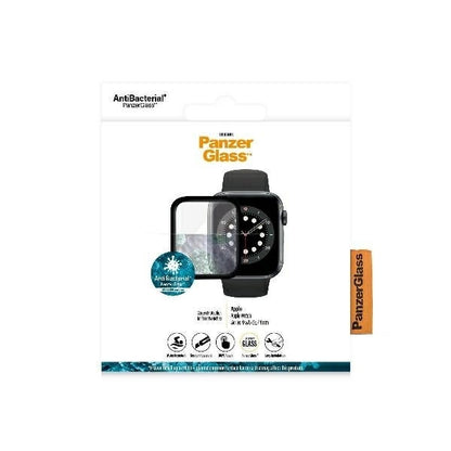 PanzerGlass Curved Apple Watch 4/5/6/SE 44mm Antibacterial czarny/black_1