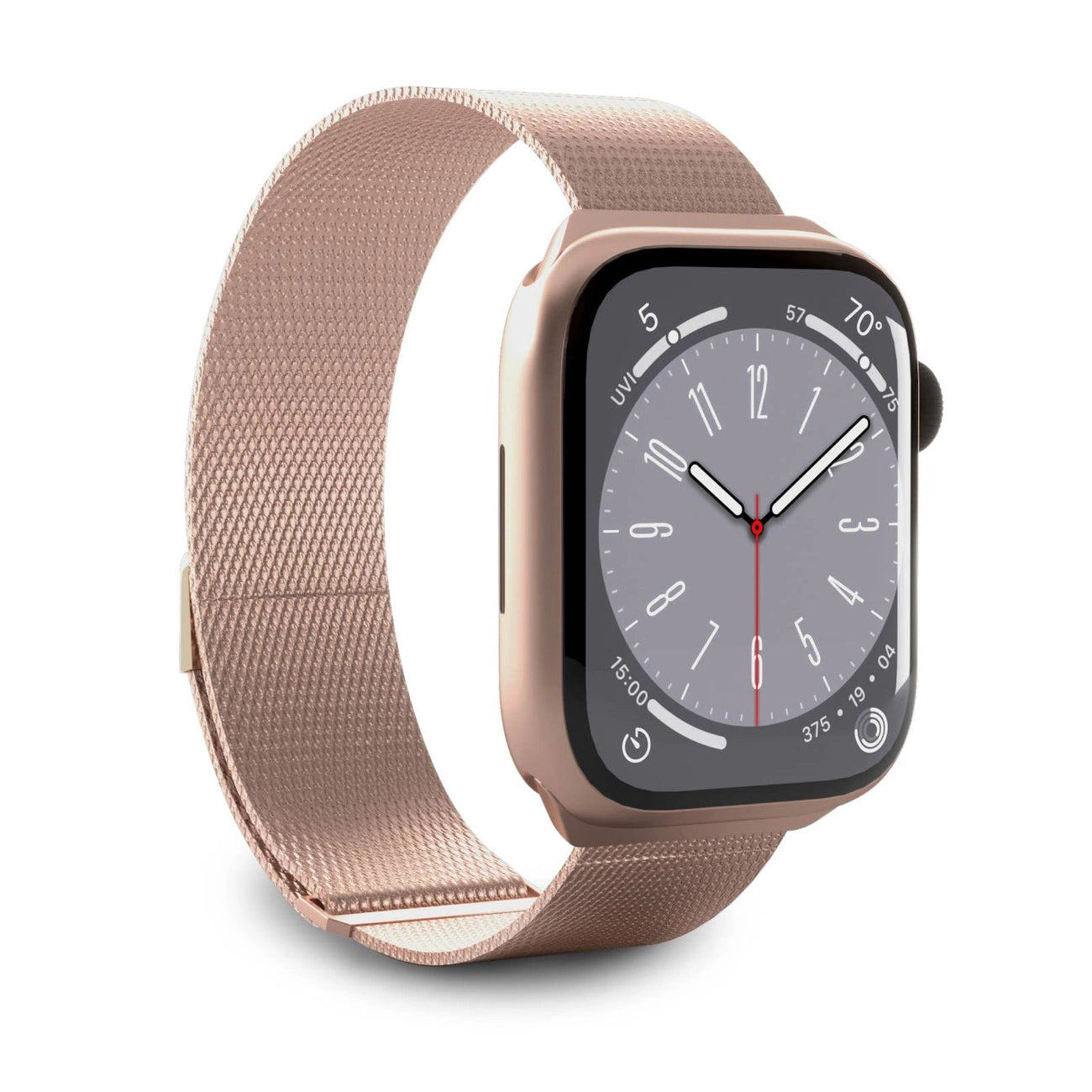 Puro Milanese Stainless Steel Apple Watch Band 38/40/41mm - Pink_0
