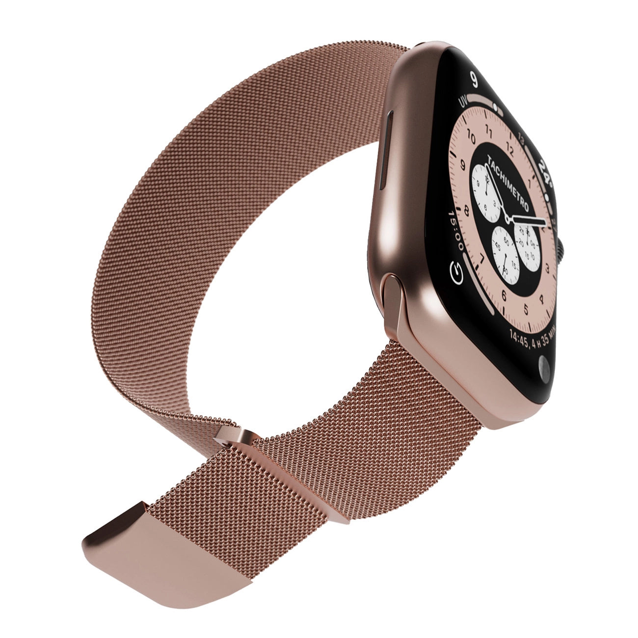 Puro Milanese Stainless Steel Apple Watch Band 38/40/41mm - Pink_3