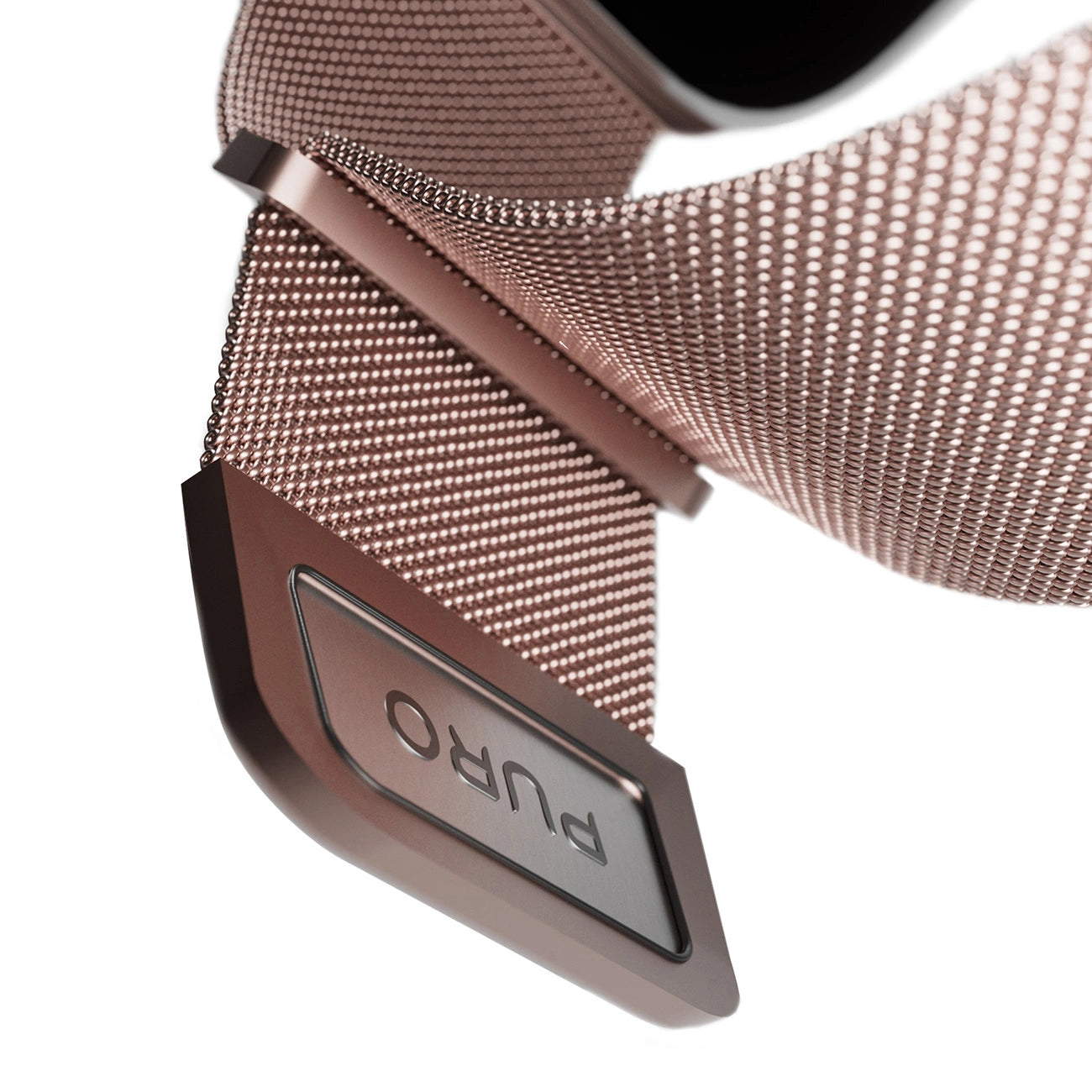 Puro Milanese Stainless Steel Apple Watch Band 38/40/41mm - Pink_7