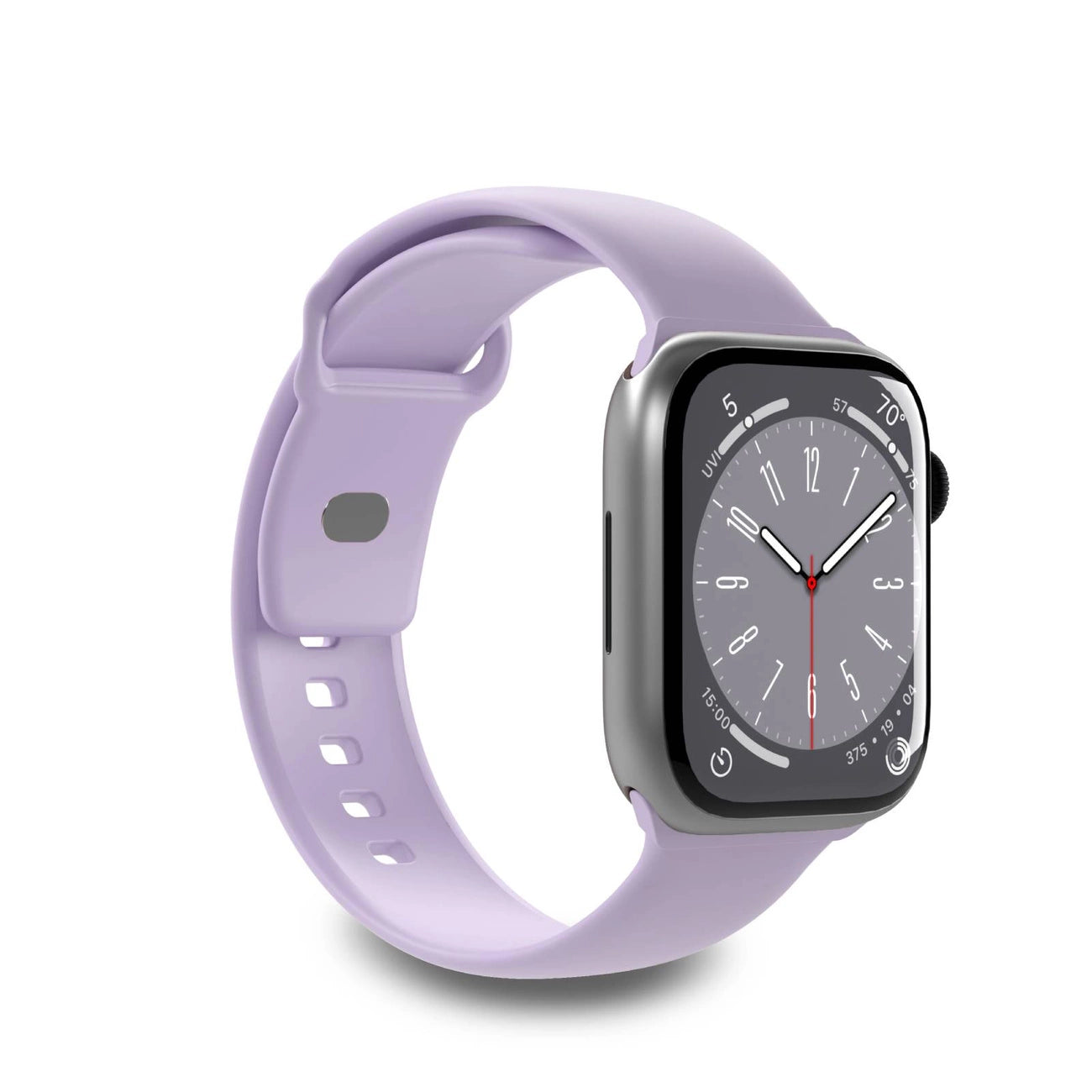 Puro Icon Silicone Strap for Apple Watch 42 / 44 / 45 / 49 mm - Lavender (2 pcs.)_0