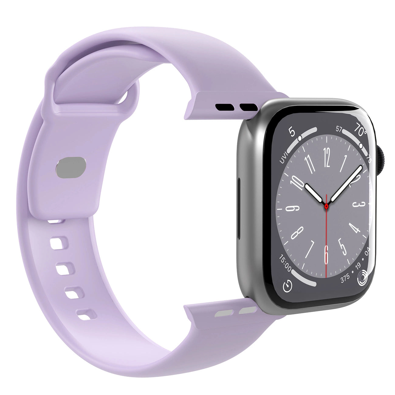 Puro Icon Silicone Strap for Apple Watch 42 / 44 / 45 / 49 mm - Lavender (2 pcs.)_3