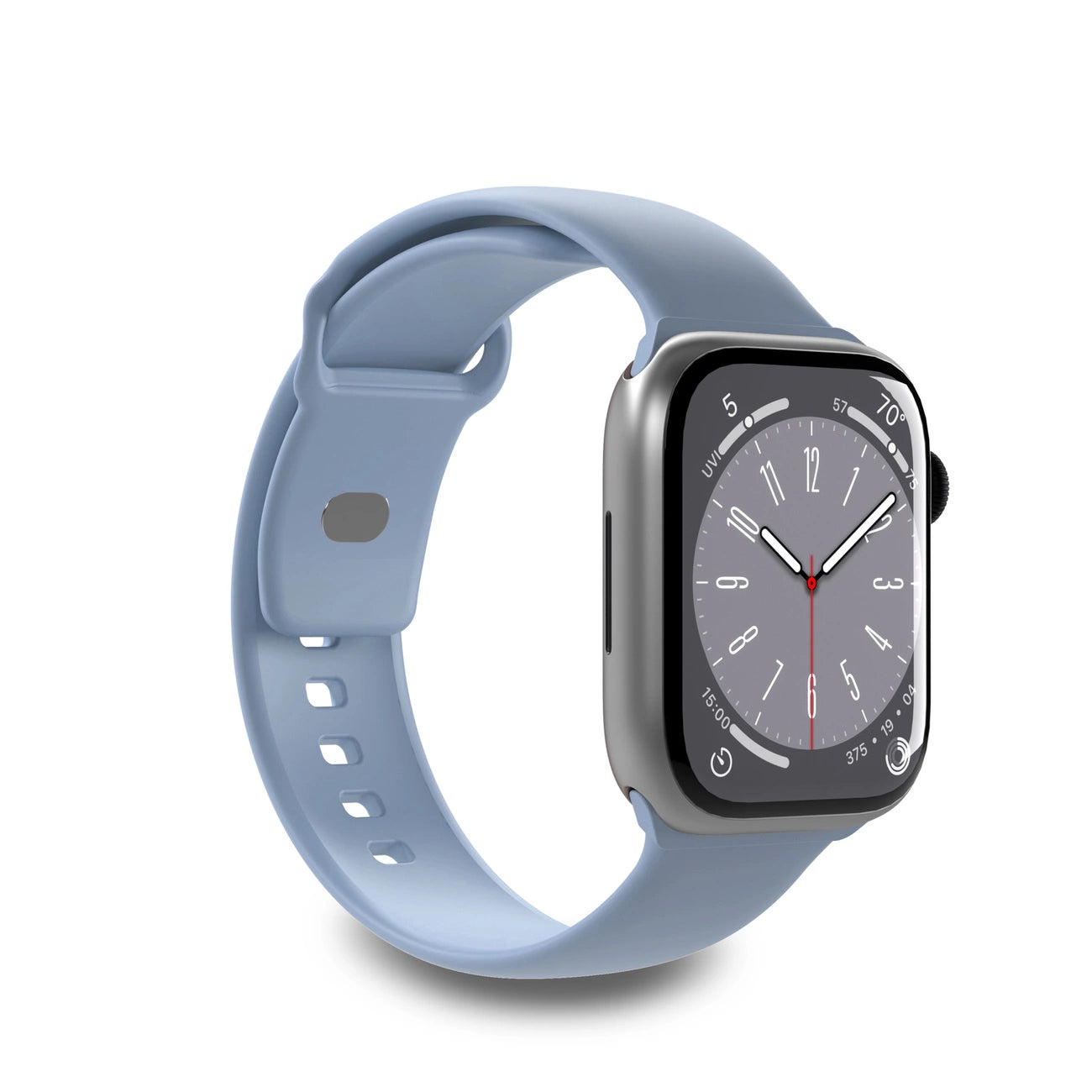 Puro Icon Silicone Strap for Apple Watch 42 / 44 / 45 / 49 mm - Light Blue (2 pcs.)_0