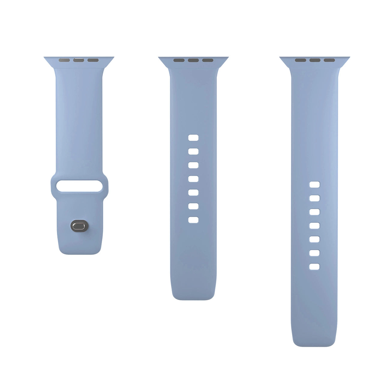 Puro Icon Silicone Strap for Apple Watch 42 / 44 / 45 / 49 mm - Light Blue (2 pcs.)_4