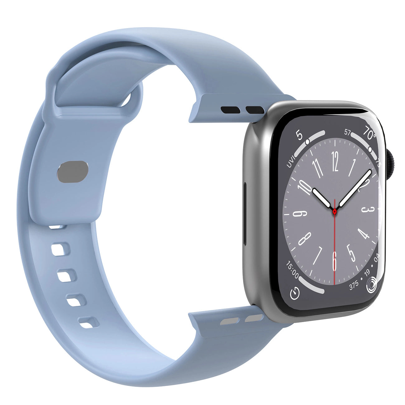 Puro Icon Silicone Strap for Apple Watch 38 / 40 / 41 mm - Light Blue (2 pcs.)_3