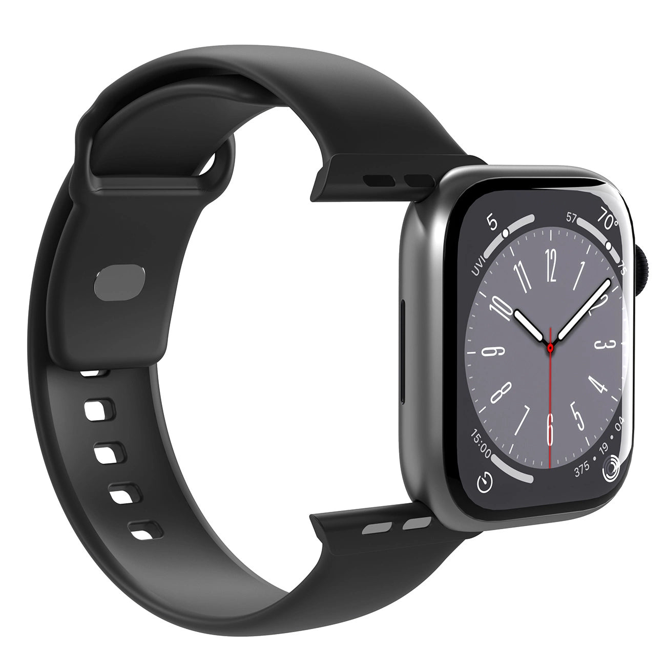 Puro Icon Silicone Strap for Apple Watch 38 / 40 / 41 mm - Black (2 pcs.)_3